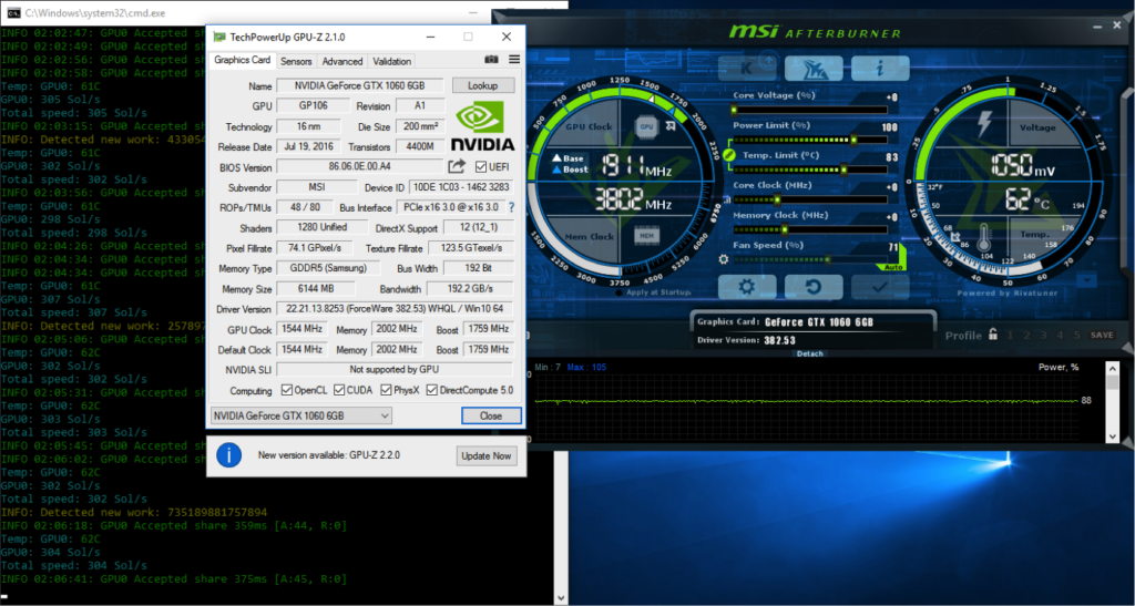 کارت گرافیکی MSI P106-100 MINER EDITION