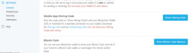 آموزش فعال سازی کیف پول Bitcoin Cash در کیف پول Blockchain.info