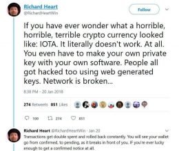 Seed جنراتور IOTA و سرقت 4 میلیون دلاری IOTA از کیف پول کاربران