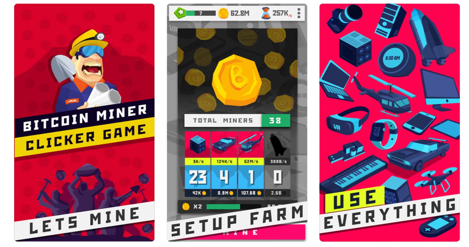 Bitcoin Miner: Clicker Game