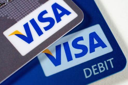Visa debit card and credit card e1309541715531