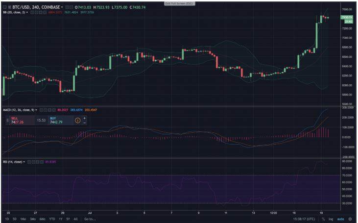 شاخص های تکنیکال BTC/USD