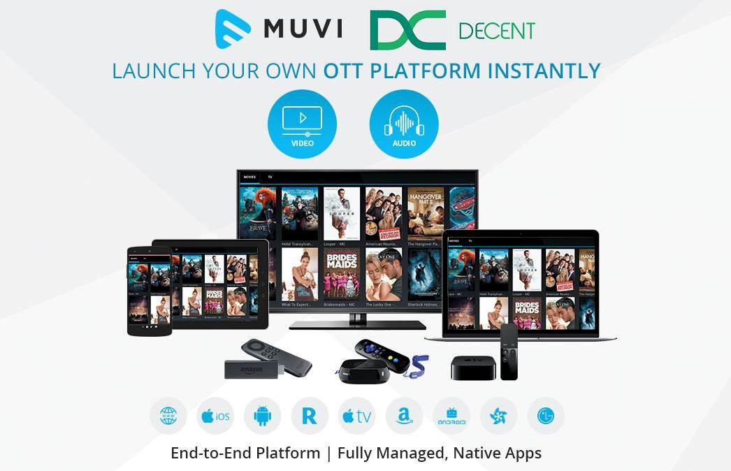 همکاری DECENT و Muvi در توزیع محتوای دیجیتال بر بستر بلاک چین