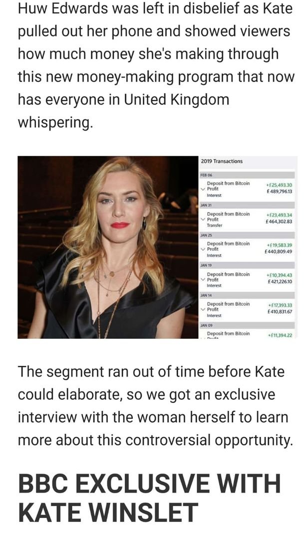 خبرنامه هفتگی ۴ مهر ۹۸؛ کاهش عجیب و رازآلود نرخ هش و قیمت بیت کوین 0 Kate Winslet 16, مرداد 1405 شکایت کیت وینسلت از طرح پانزی Bitcoin code