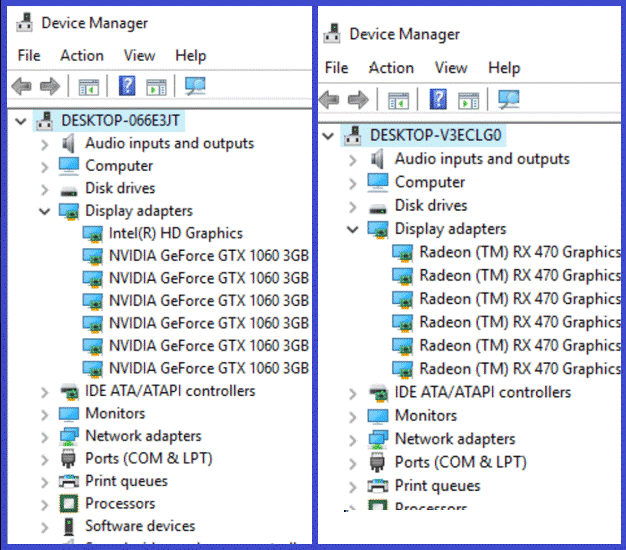راهنمای استخراج اتریوم - سخت افزار تا استخراج mining eth 5 15, مرداد 1405 GPUs in Device Manager