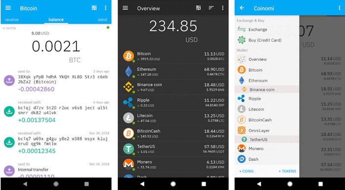 کیف پول تتر coinmi