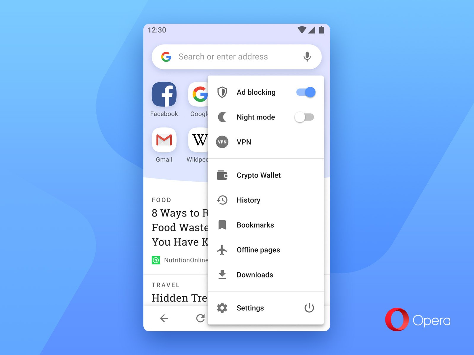 اپرا اولین مرورگر شناخته شدهای شد که کیف پول بیت کوین دارد opera wallet 15, مرداد 1405 اپرا اولین مرورگر شناخته شدهای شد که کیف پول بیت کوین دارد