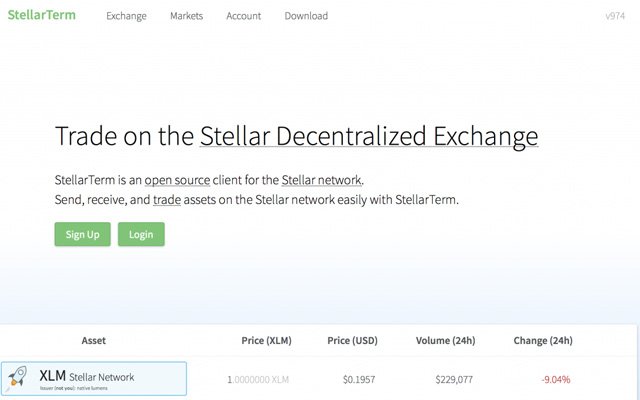 کیف پول استلار StellarTerm