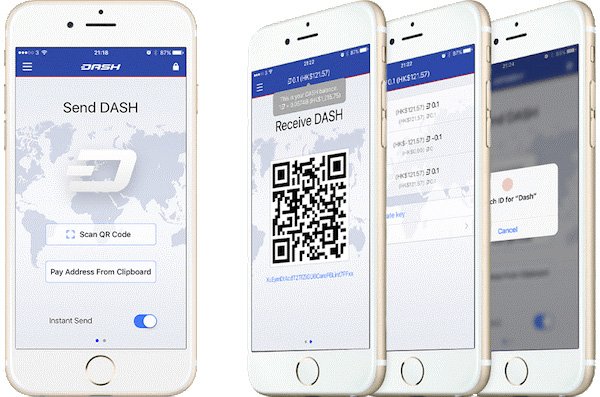 کیف پول دش DASH Core iOS