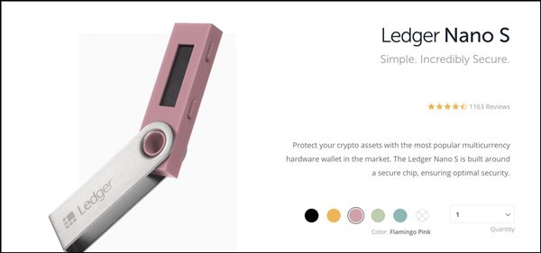 کیف پول تزوس - Ledger Nano S