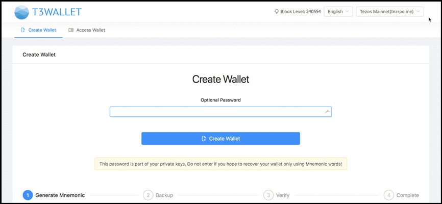 کیف پول تزوس T3wallet