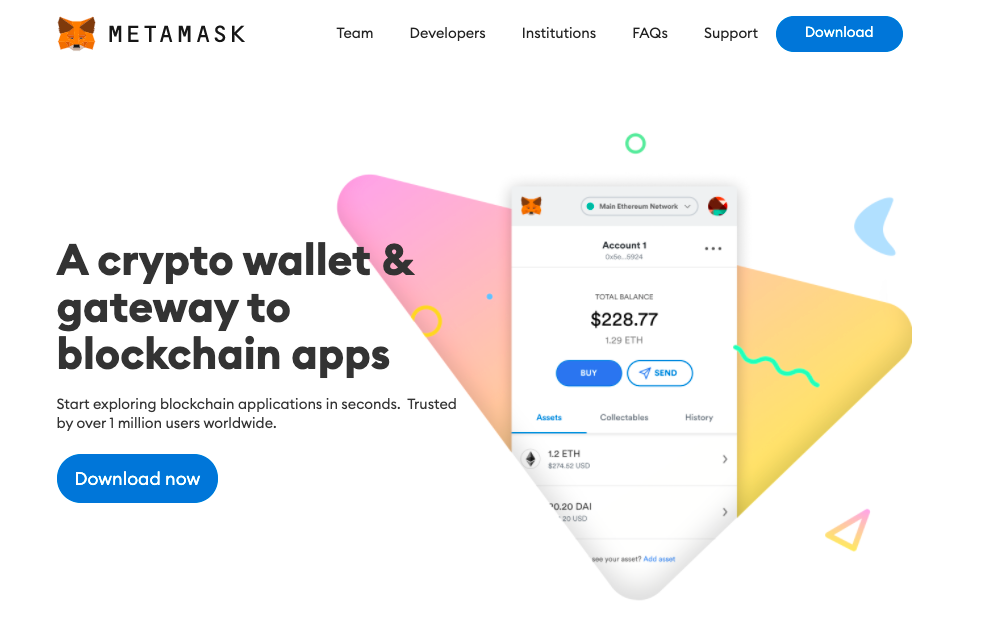 دانلود متامسک برای موبایل metamask