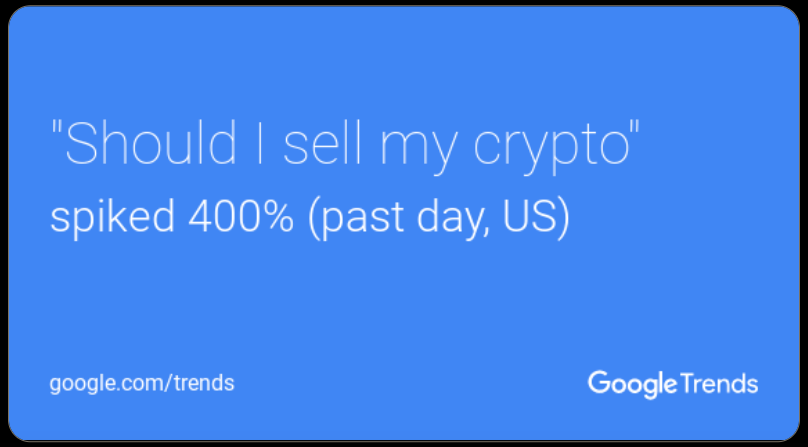 عبارت «آیا باید بیت‌کوین خود را بفروشم» در صدر Google Trends قرار گرفت!
