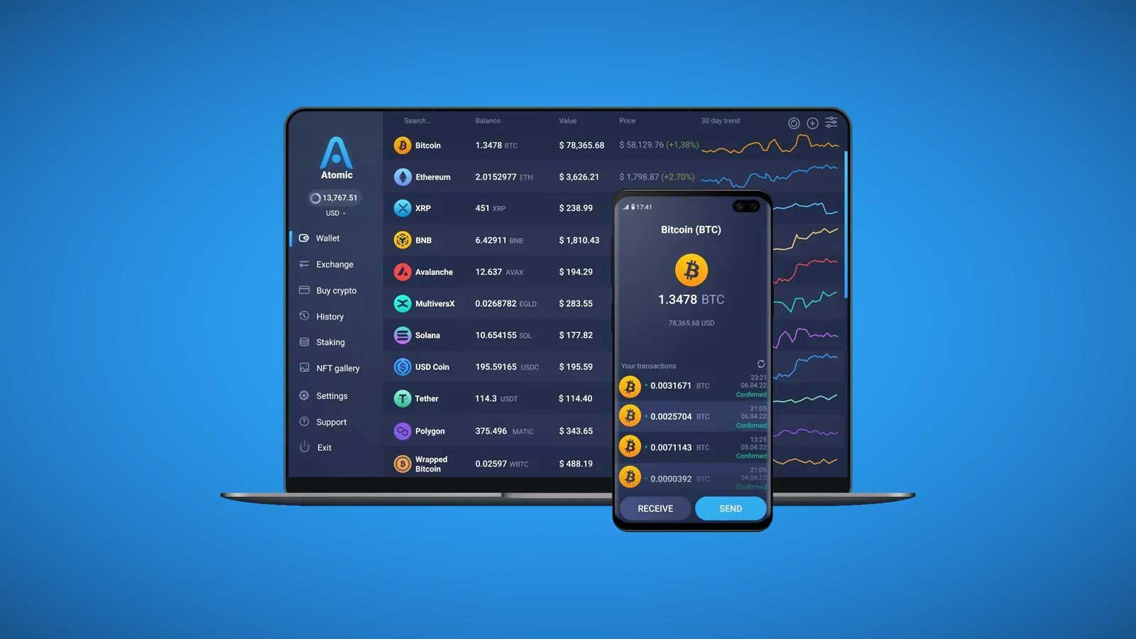 معرفی کیف پول اتمیک (Atomic Wallet) atomic wallet 26, شهریور 1405 کیف پول اتمیک